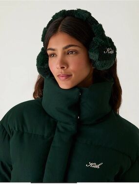 NWT Kith green Sherpa earmuffs